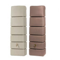 Deux cuves murales Slim de 300 L, coloris beige et terre