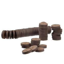Pastilles de tourbe compressées