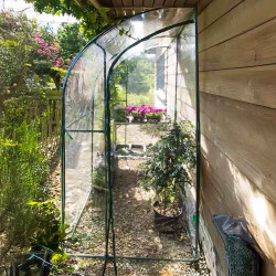 Serre de jardin adossée 2 m²