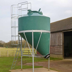 Silo à grain monobloc cône déporté 5.6 m³