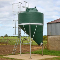 Silo à grain monobloc surélevé cône déporté 5.60 m³