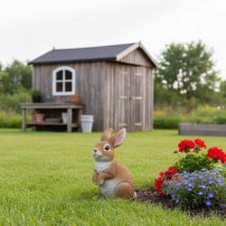 Figurine de lapin mignon en résine