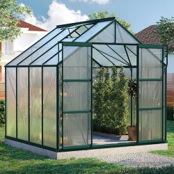 Serre de jardin Uranus en polycarbonate 4 ou 6 mm avec base