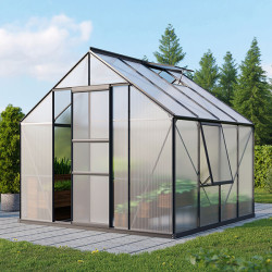 Panneaux polycarbonate anti-choc fixés sur cadre aluminium