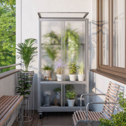 Serre de balcon en polycarbonate 0.35 m² - Polis