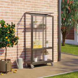 Coupe de panneau polycarbonate 4 mm emboîté dans la structure