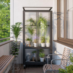 Polycarbonate anti-UV posé sur armature aluminium résistante