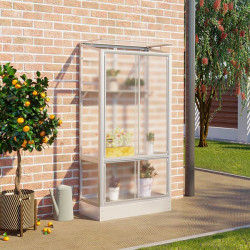 Fixation des panneaux polycarbonate dans le cadre de la mini-serre