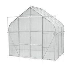 Serre de jardin en polycarbonate 4mm avec structure aluminium - Diana