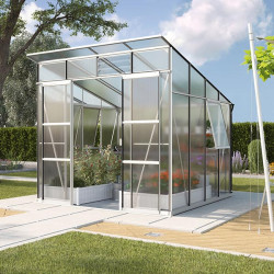 Construction en aluminium résistante à la corrosion pour serre de jardin