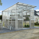 Serre de jardin Vitavia Aphrodite 7,8 m² en aluminium anodisé et vitrage combiné