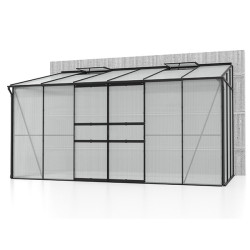 Profilés aluminium résistants à la corrosion et polycarbonate protecteur pour culture toute saison