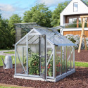 Serre compacte Merlin - 0,83 m² aluminium / polycarbonate 4 mm