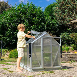 Serre démontable 0,83 m² avec structure aluminium robuste pour cultures toute saison