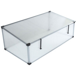 Mini serre de jardin Feronia 0,60 m² en polycarbonate 4 mm et toit ouvrant