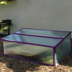 Structure polycarbonate durable traitée anti‑UV pour mini‑serre de balcon ou terrasse 