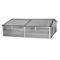 Mini serre Gaia 2X – 1,2 m² aluminium anodisé & polycarbonate 4 mm