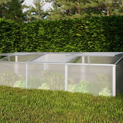 Mini-serre Vitavia Gaia 3X &ndash; 0,9 m&sup2; aluminium anodis&eacute; + polycarbonate 4 mm
