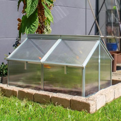 Mini serre Gaia Jumbo – 1 m² Structure en aluminium anodisé et polycarbonate