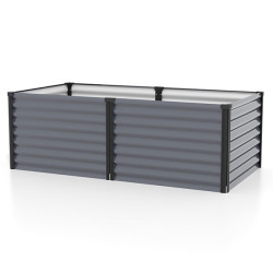 Carré de culture surélevé en acier durable pour potager urbain ou jardin bio 