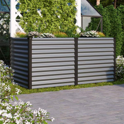 Lit potager surélevé robuste anti‑corrosion avec structure métallique durable 