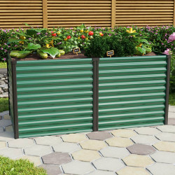 Potager surélevé Linus 858 pour balcon/terrasse, facile à arroser et récolter 