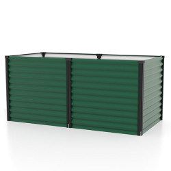 Carré potager en acier traité pour cultures bio et légumes frais 