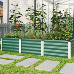 Jardinière surélevée anti‑rouille avec espace optimal pour racines profondes