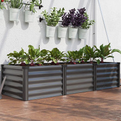 Jardinière potager ergonomique en métal durable pour semis et plantations variées