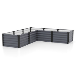 Jardinière Metal Zincalume résistante aux intempéries pour cultures toute saison