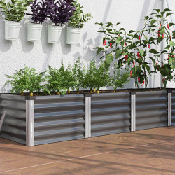 Carré potager Linus IN-OUT L – grand bac en acier Zincalume