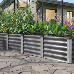 Lit potager surélevé Vitavia Linus taille L avec grande surface de culture pour salades et aromatiques