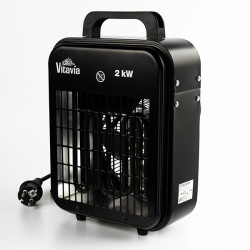 Chauffage électrique pour serre avec thermostat 2 kW 