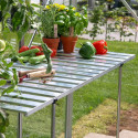 Table pliante en aluminium pour serre