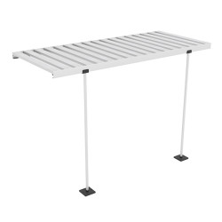 Table pliante en aluminium pour serre
