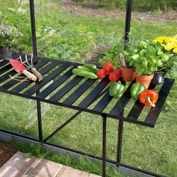 Table pliante en aluminium pour serre