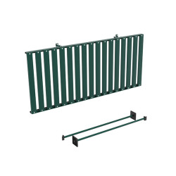 Table pliante en aluminium pour serre