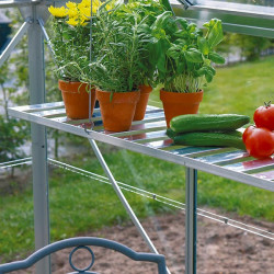 &Eacute;tag&egrave;re pliante en aluminium, l&eacute;g&egrave;re, r&eacute;sistante