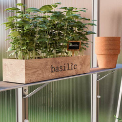 Étagère murale en aluminium avec supports