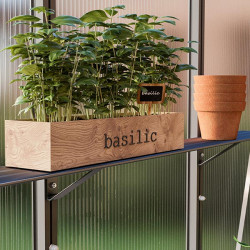 Étagère murale en aluminium avec supports