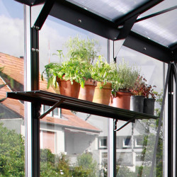 Étagère murale en aluminium avec supports