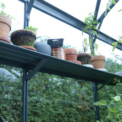 Étagère murale en aluminium avec supports