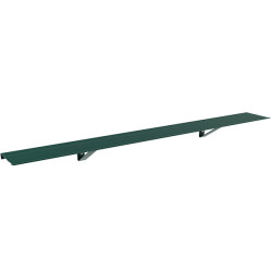 Étagère murale en aluminium avec supports