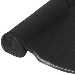Toile brise-vue noir occultante pour clôture extérieure protection intimité