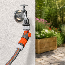 utilisation nez de robinet pivotant coudé gardena