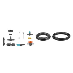 Éléments du kit Micro-Drip Gardena pour 30 plantes