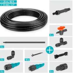 Kit d'irrigation complet pour potager 60m² Gardena