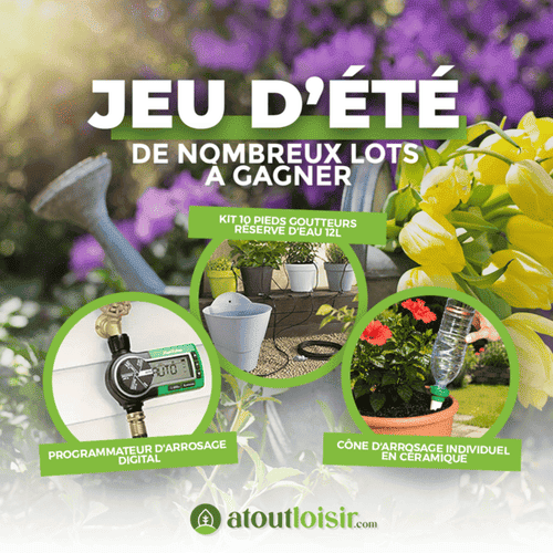 Jeu concours de l'été avec des lots d'arrosage