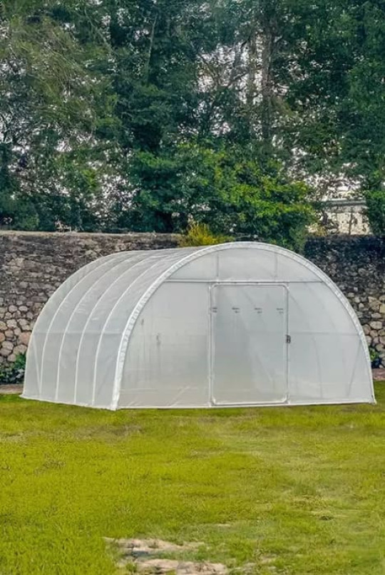 Pignon de serre de jardin avec porte