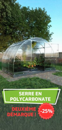 Soldes sur les serres en polycarbonate